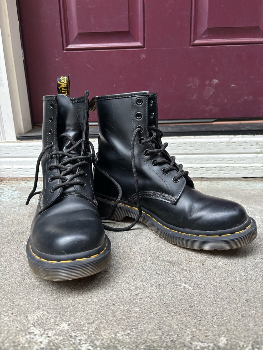 Black Dr. Martens 1460 lace up boots
